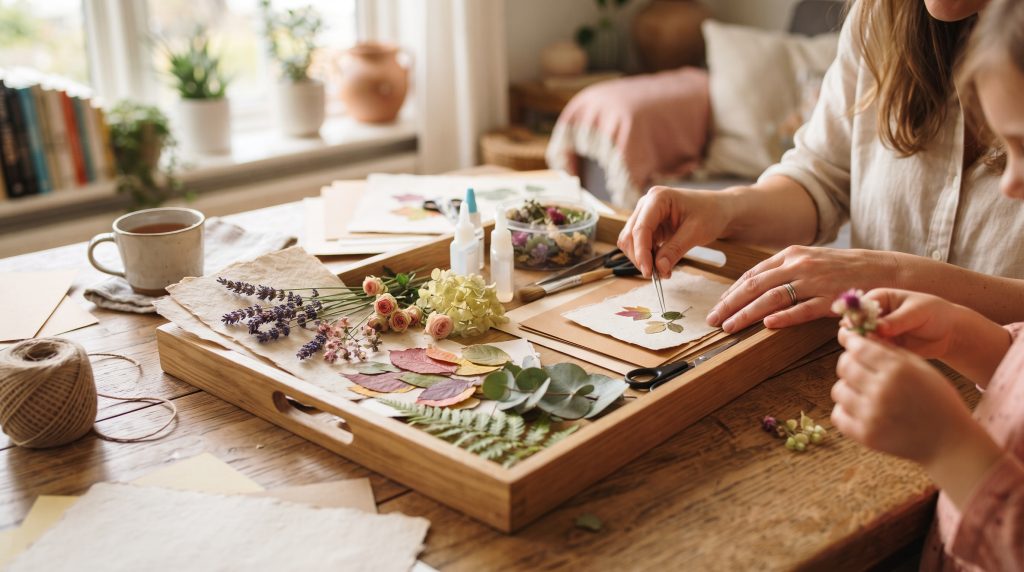 Une invitation à créer avec des fleurs