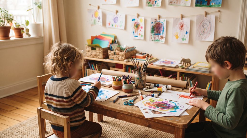Aménager un bureau d’artiste pour les enfants