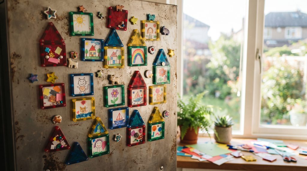 Mini-œuvres d’art encadrées avec des tuiles magnétiques