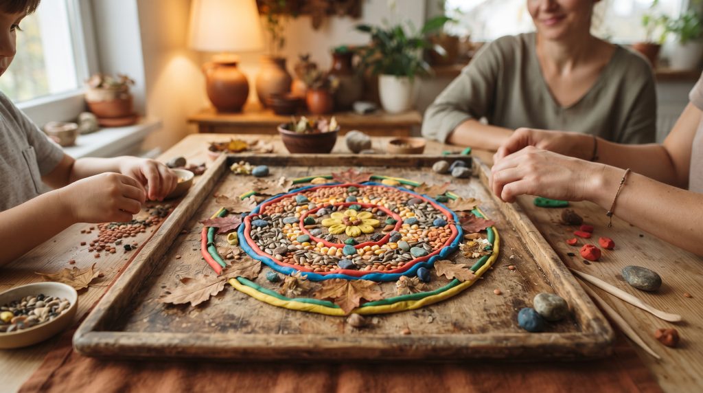 Pâte à modeler : mandalas, boules de terre et autres idées