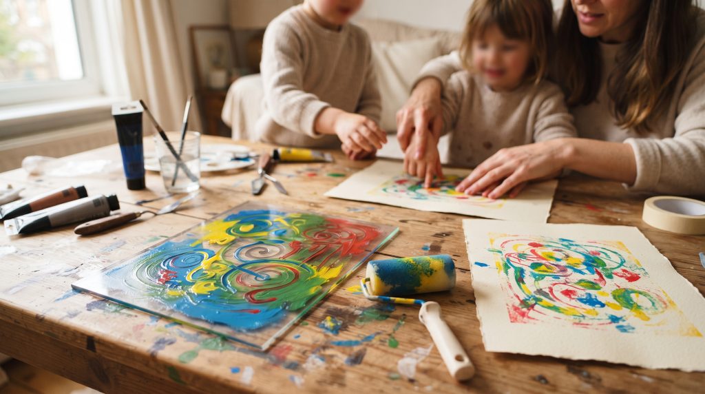 Monoprint avec les enfants : la méthode la plus simple