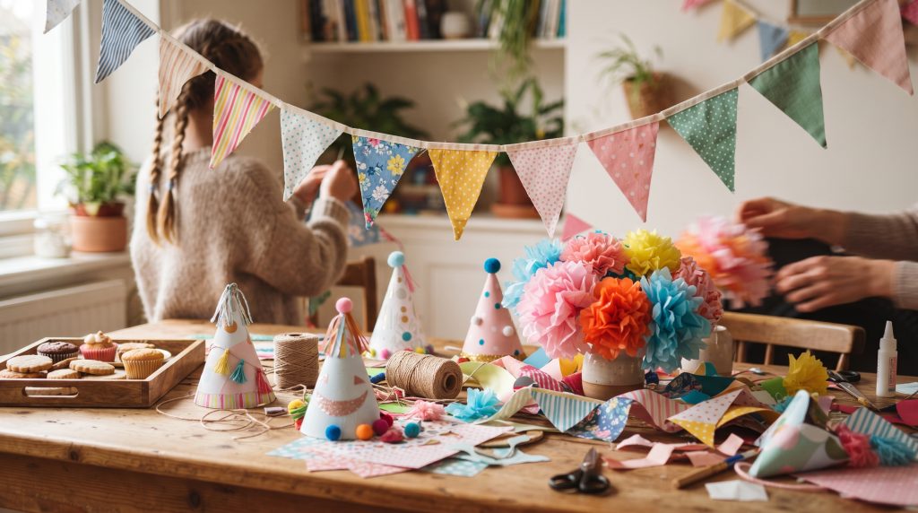Décorations de fête d’anniversaire à fabriquer pour les enfants
