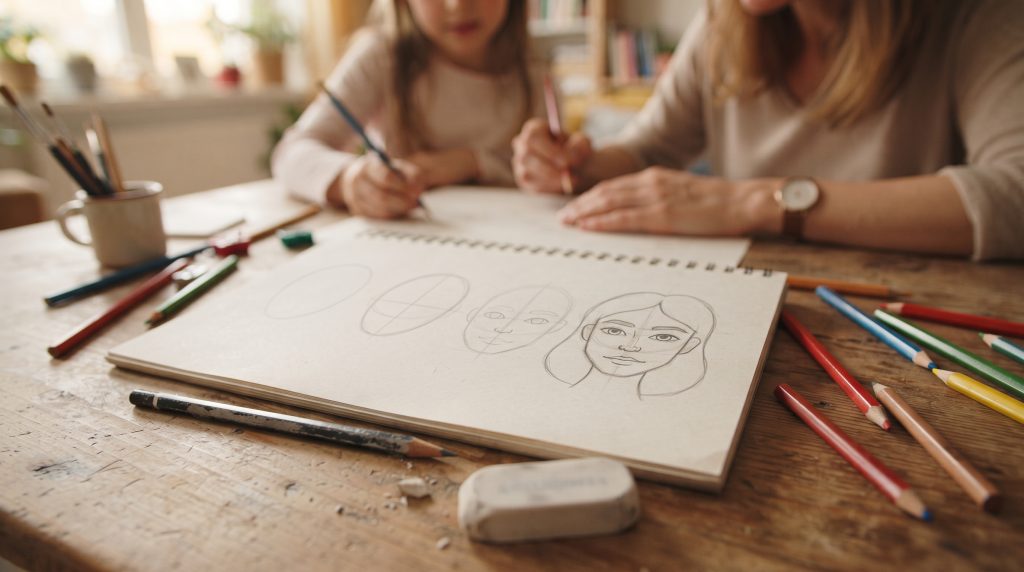 Comment dessiner les traits du visage