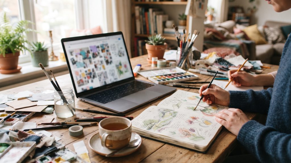 Trouver de l’inspiration en ligne : les blogs d’art pour enfants