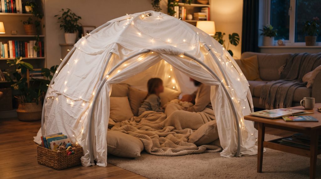 Construire un igloo avec un kit de construction pour enfants