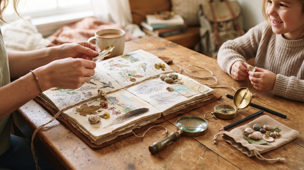 Fabriquer un carnet de voyage pour enfants : un art inspiré du lieu