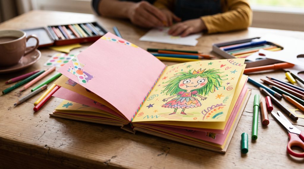Inventer et illustrer sa propre princesse monstre : une activité de création de livre