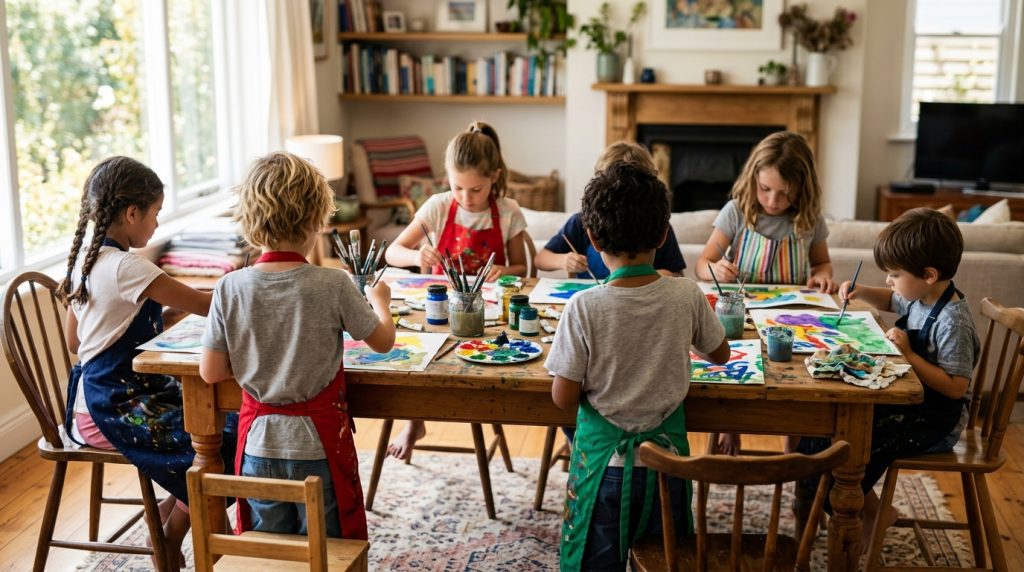 Comment créer un groupe d’art pour enfants