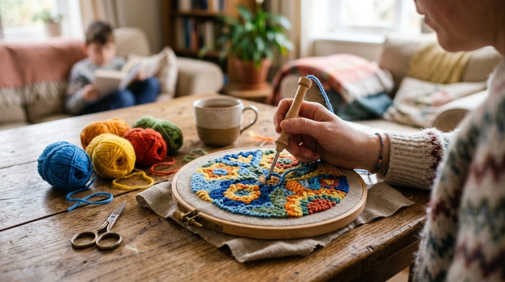 Punch needle : initiation à la broderie en relief