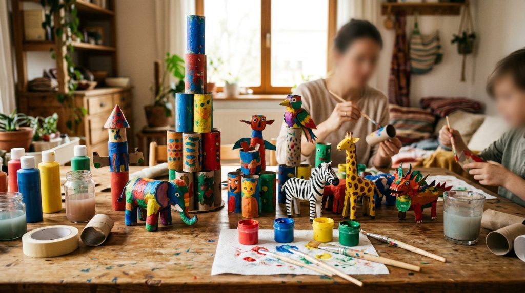 Comment réaliser des sculptures avec des tubes en carton