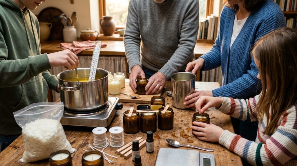 Fabriquer une bougie DIY : quelle cire choisir quand on débute ?