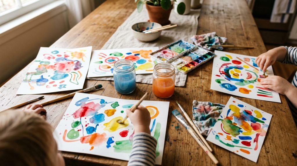 Autoportraits abstraits : une activité guidée en 6 étapes pour les enfants